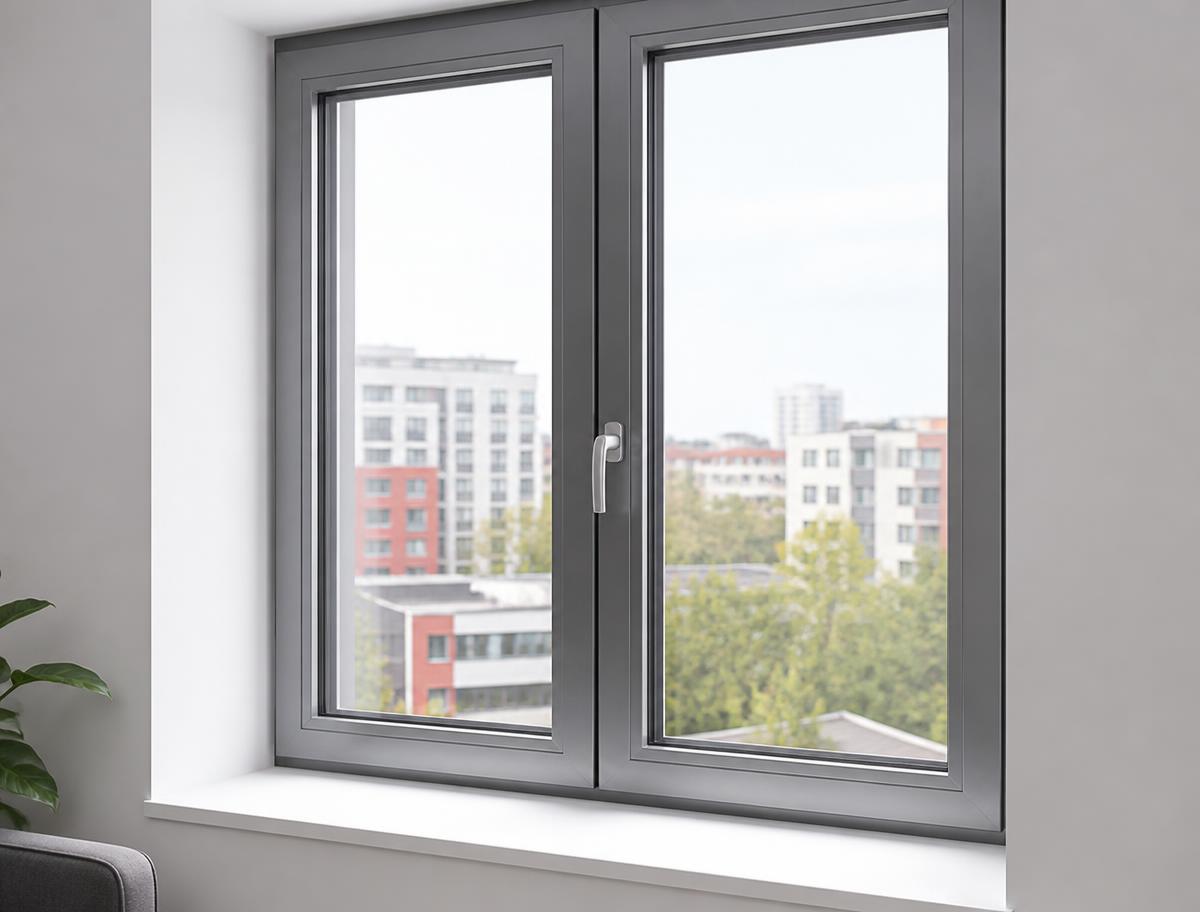 Dritare duralumini me izolim termik montuar në apartament